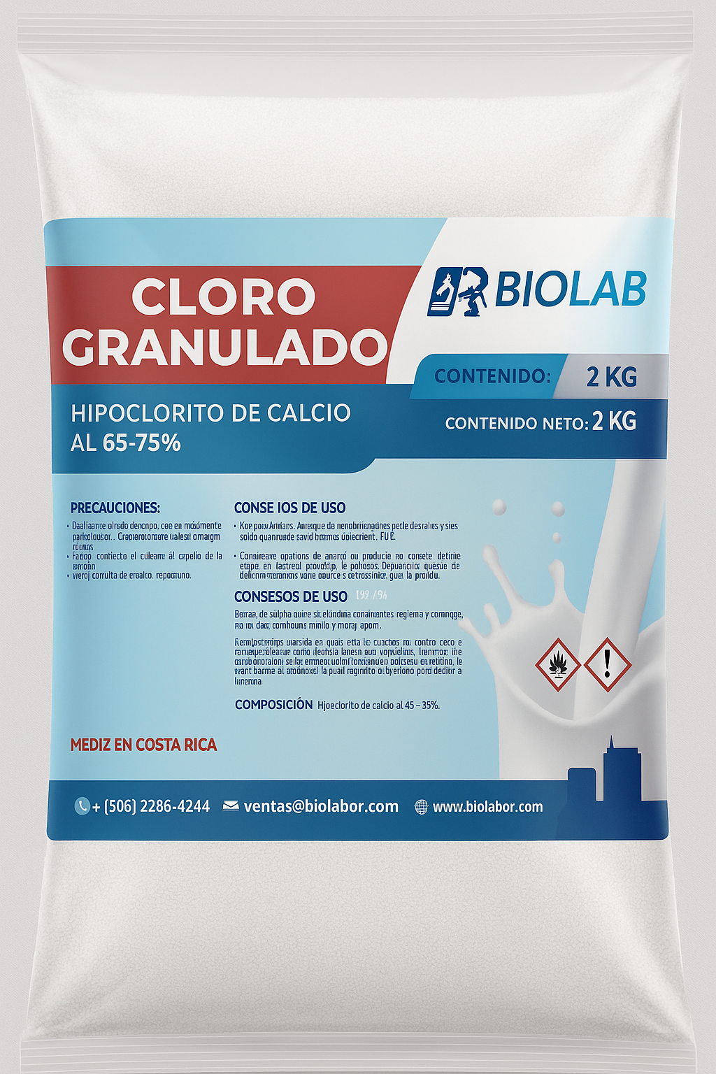 Cloro Granulado 2 Kg BIOLAB