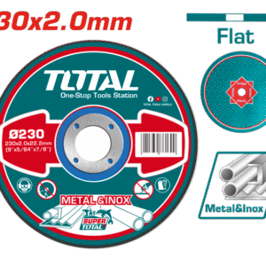 Disco de corte de metal 230 x 2mm- TOTAL