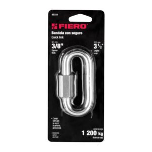 Bandola de acero de 3/8" con seguro, FIERO
