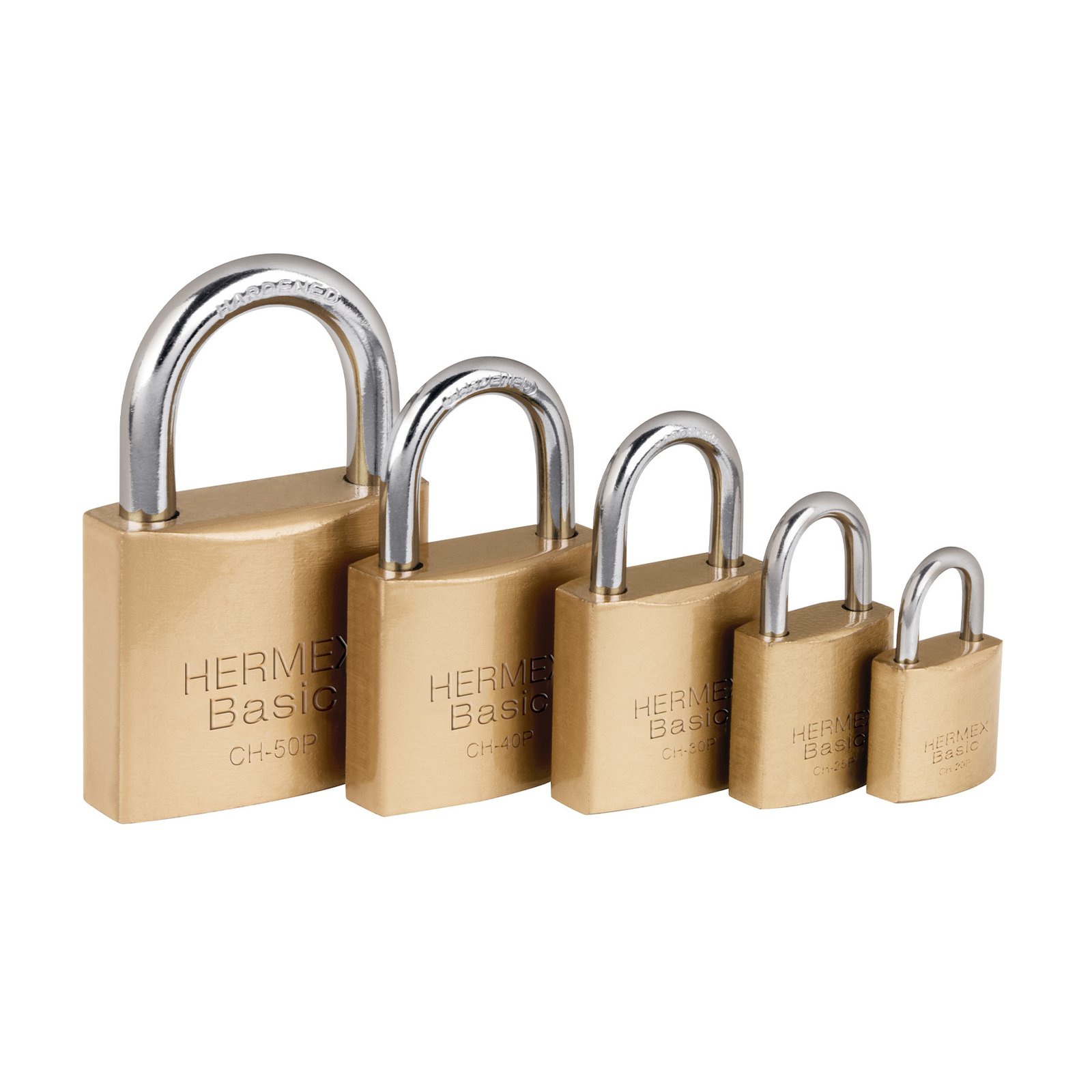 Candados de hierro color latón 50 mm