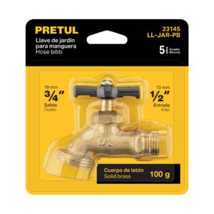 Llave de nariz para jardín, 1/2" en blister, Pretul