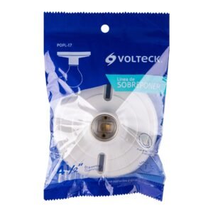 Portalámpara (Plafón) 4-1/2" de baquelita, Volteck