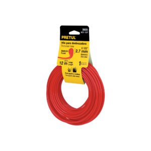 Hilo redondo, para desbrozadora, 2.7mm x12m, tarjeta, PRETUL