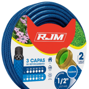 Manguera 1/2"reforzada 3 capas 25 m Rajoma