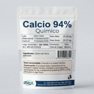 Calcio 94% Químico - Cloruro de Calcio Granulado