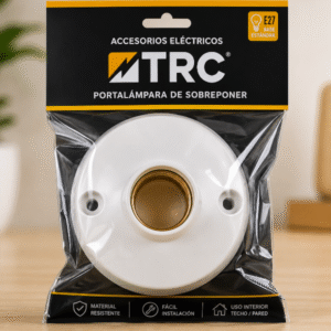 💡 Portalámpara de Sobreponer TRC