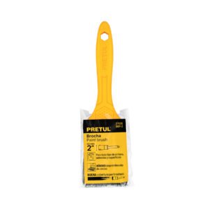 Brocha uso general de 2" con mango de plástico, PRETUL