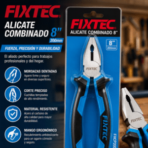 🔧 Alicate Combinado FIXTEC 8" (200 mm) 🔧